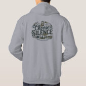 Kies Stilte Hoodie (Achterkant)