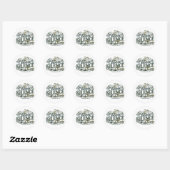 Kies Stilte Ronde Sticker (Vel)