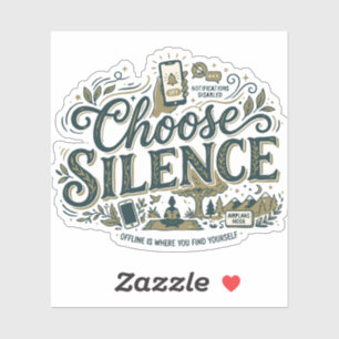 Kies Stilte Sticker
