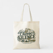 Kies Stilte Tote Bag (Achterkant)