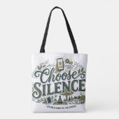 Kies Stilte Tote Bag (Achterkant)