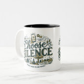 Kies Stilte Tweekleurige Koffiemok (Voorkant links)
