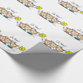 Kies Team Stick Figuur Cheerleader Verpakkingspapi Cadeaupapier (Hoek)