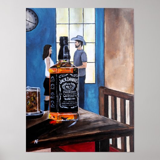 Kies Texas Schilderij van Alfred Fox Poster (Voorkant)