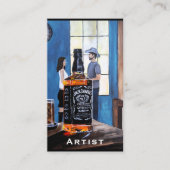 Kies Texas Schilderij van Alfred Fox Visitekaartje (Voorkant)