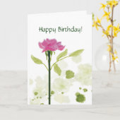Kies toenam het Wenskaart van de Verjaardag uit Kaart (Gele Bloem)