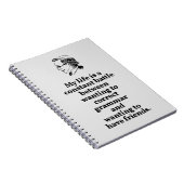Kies tussen Correcte Grammatica of Vrienden Citaat Notitieboek (Rechterzijde)