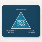 Kies twee driehoeksmousepad muismat (Voorkant)