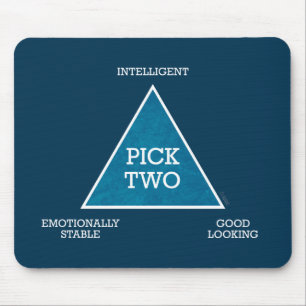 Kies twee driehoeksmousepad muismat