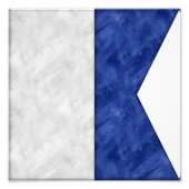 Kies uit 26 Waterverf Nautical Maritime Flags Foto Afdruk (Voorkant)