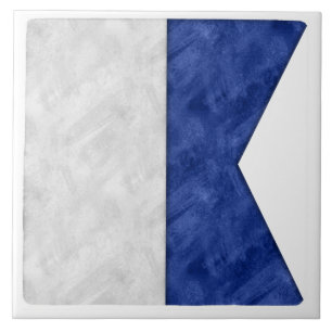Kies uit 26 Waterverf Nautical Maritime Flags Tegeltje