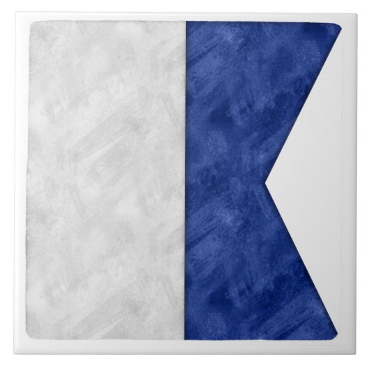 Kies uit 26 Waterverf Nautical Maritime Flags Tegeltje (Voorkant)