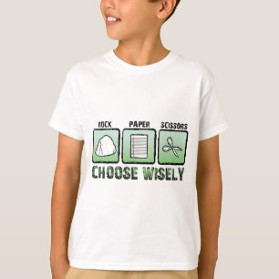 "Kies uit de grond"-schaar voor rotatiepapier T-shirt