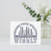 Kies uw aangepaste briefkaart Weapon (Staand voorkant)