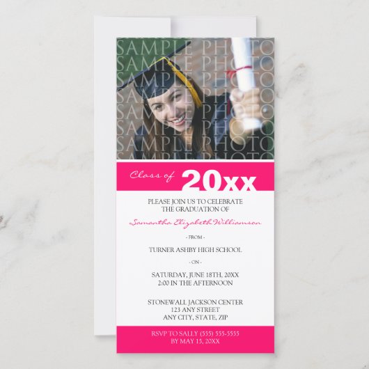 Kies UW Aankondiging Afstuderen voor aangepaste kl (Voorkant)