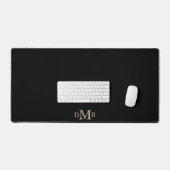 Kies uw achtergrond Gouden Monogram Minimalist Bureaumat (Keyboard & Muis)