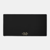 Kies uw achtergrond Gouden Monogram Minimalist Bureaumat (Voorkant)