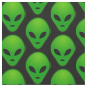 Kies uw achtergrondkleur Alien Print Fabric Stof (Close Up)