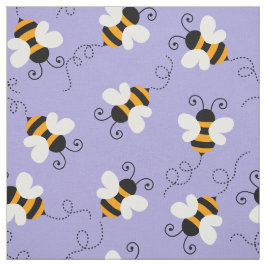 Kies uw achtergrondkleur bee bumblebee patroon stof