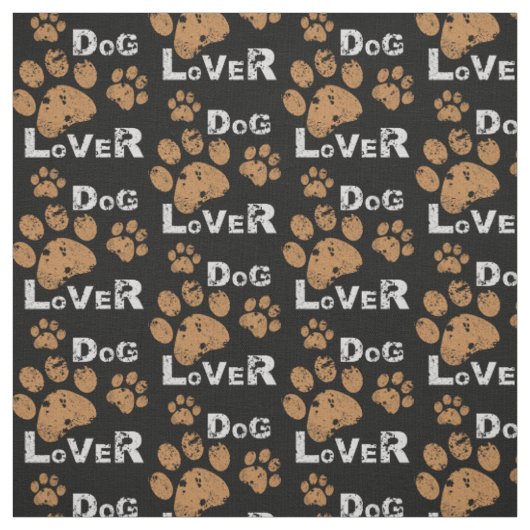 Kies uw achtergrondkleur Paw print stof (Swatch)