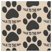 Kies uw achtergrondkleur Paw print stof (Close Up)