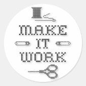 Kies uw achtergrondkleur ronde sticker (Voorkant)