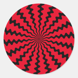 Kies uw achtergrondkleur Zig Zag Sticker