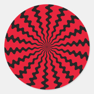 Kies uw achtergrondkleur Zig Zag Sticker