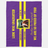 Kies uw Afstuderen fotoprogramma's voor schoolkleu Fleece Deken (Voorkant)