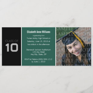 Kies UW Afstuderen-uitnodiging COLOR Skinny Kaart