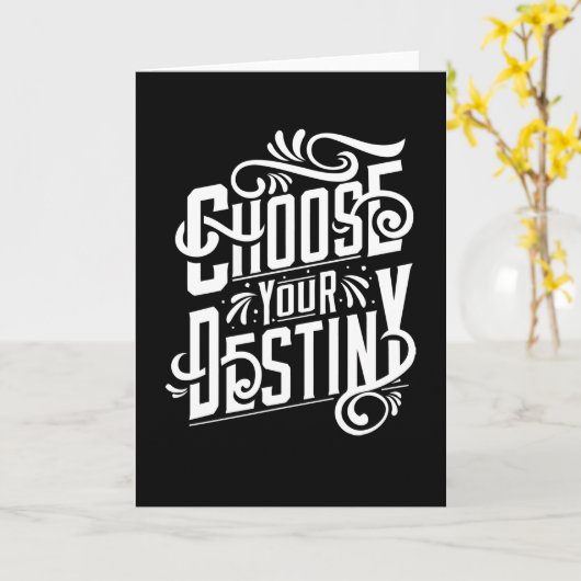 Kies uw bestemming kaart (Gele Bloem)