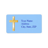 Kies uw Christelijke achtergrondkleur voor kruisla Etiket (Voorkant)