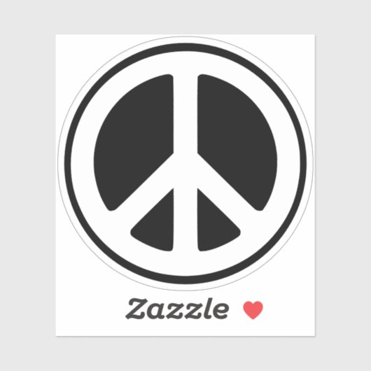 Kies uw Colour Peace Symbol Cirkel Sticker (Vel)