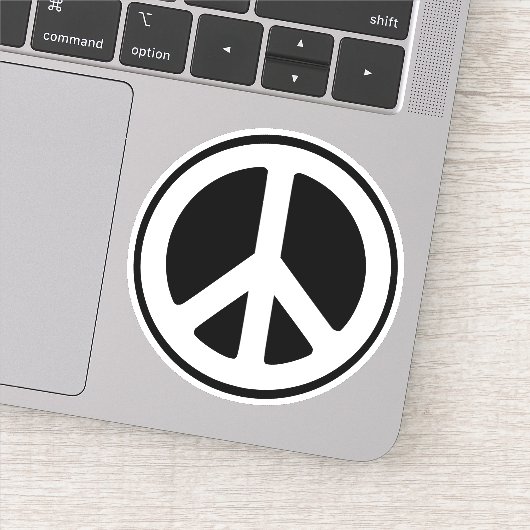 Kies uw Colour Peace Symbol Cirkel Sticker (Detail)