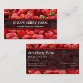 Kies uw eigen aardbei, Visitekaartje (Voorkant / Achterkant)