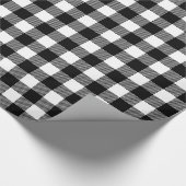 Kies uw eigen achtergrondkleur Buffalo Plaid Cadeaupapier (Hoek)