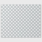 Kies uw eigen achtergrondkleur en witte poolpunten cadeaupapier (Vlak)