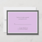 Kies uw eigen antwoordkaart voor kleuren RSVP kaartje (Voorkant)