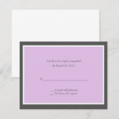 Kies uw eigen antwoordkaart voor kleuren RSVP kaartje (Voorkant / Achterkant)