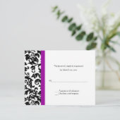 Kies uw eigen antwoordkaarten voor het kleurenhuwe RSVP kaartje (Staand voorkant)