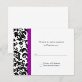 Kies uw eigen antwoordkaarten voor het kleurenhuwe RSVP kaartje (Voorkant / Achterkant)