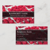 Kies uw eigen frambozen, Visitekaartje (Voorkant / Achterkant)