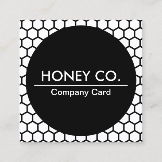 kies uw eigen kaart voor kleurenhexa vierkante visitekaartje (Voorkant)