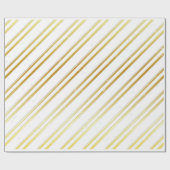 Kies uw eigen kleur met Gold Stripes Cadeaupapier (Vlak)