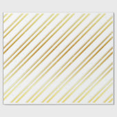 Kies uw eigen kleur met Gold Stripes Cadeaupapier (Vlak)