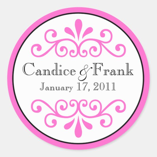 Kies uw eigen kleur Monogram Label (Voorkant)