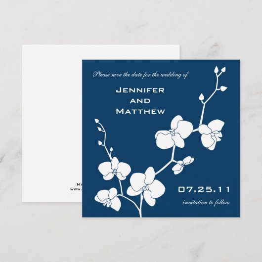 Kies uw eigen kleur! Opslaan op datum Save The Date (Voorkant / Achterkant)