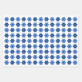 Kies uw eigen kleuren - Fun Retro Flowers Inpakpapier Vel (Voorkant 2)