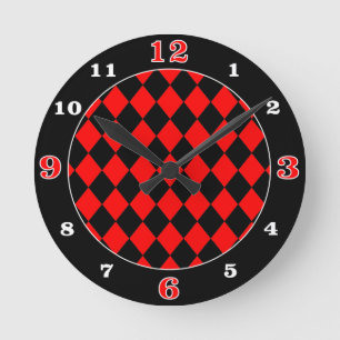 Kies uw eigen kleuren in Harlequin Diamonds Ronde Klok