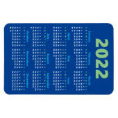 Kies uw eigen kleuren | Kalendermagneet 2022 Magneet (Horizontaal)